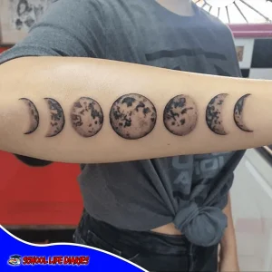 Phases Of Moon tattoo
