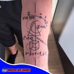 Math tattoo on the arm