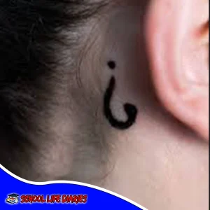 Question market behind-the-ear tattoo