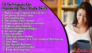 15 Techniques For Improving Your Study Skills