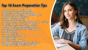 Top 16 Exam Preparation Tips