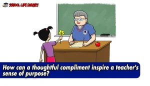 How can a thoughtful compliment inspire a teacher's sense of purpose