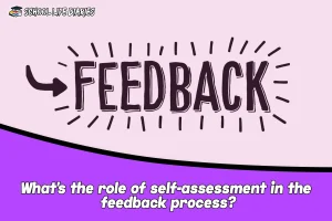 What's the role of self-assessment in the feedback process