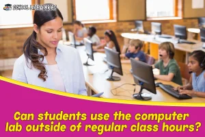 Can students use the computer lab outside of regular class hours