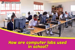 How are computer labs used in school