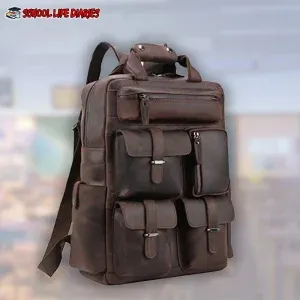 Polare Leather Laptop Backpack