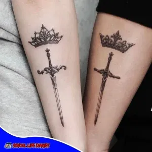 Sword With A Crown tattoo